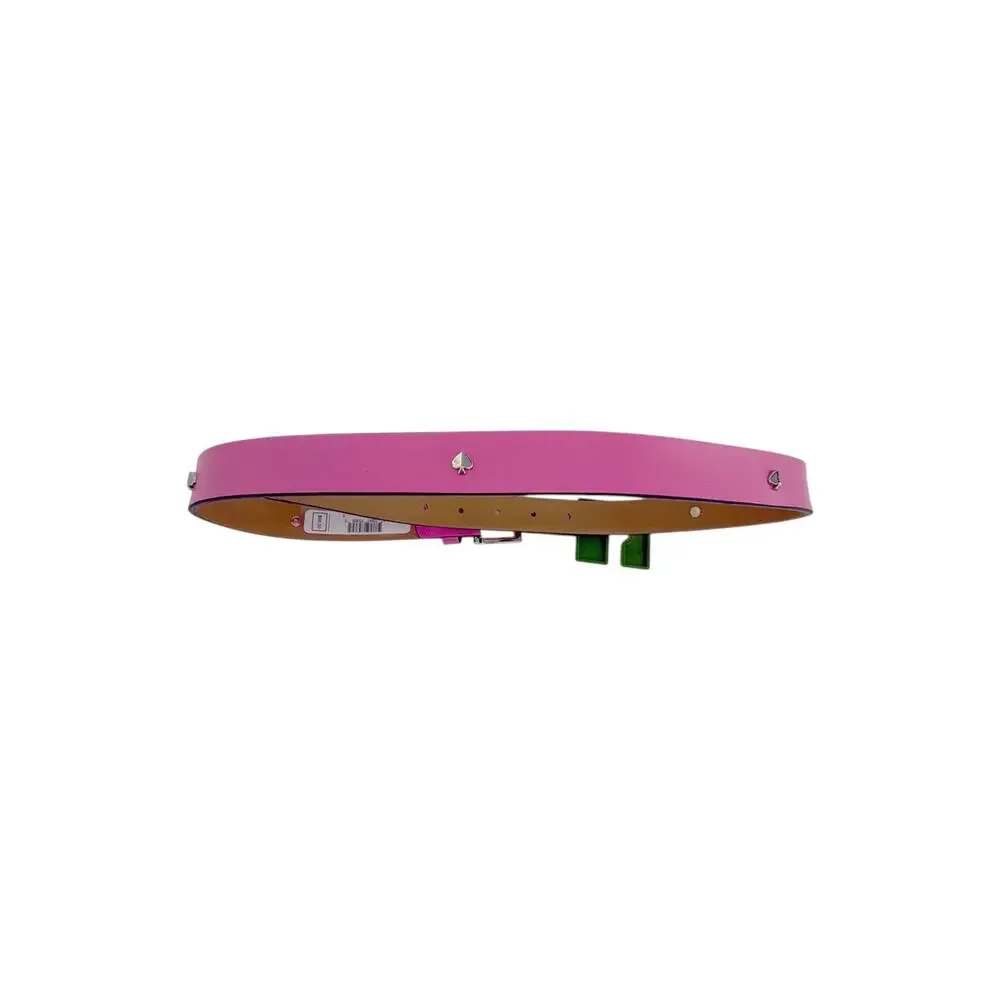KATE SPADE New York Spade Belt in Rhododendron Grove / Pale Gold S